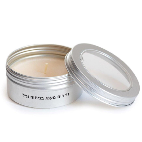 נר ריחני בריח אקזוטי שהופך לשמן עיסוי